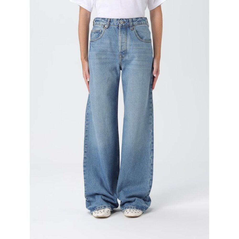 Jacquemus Jeans Woman Gnawed Blue